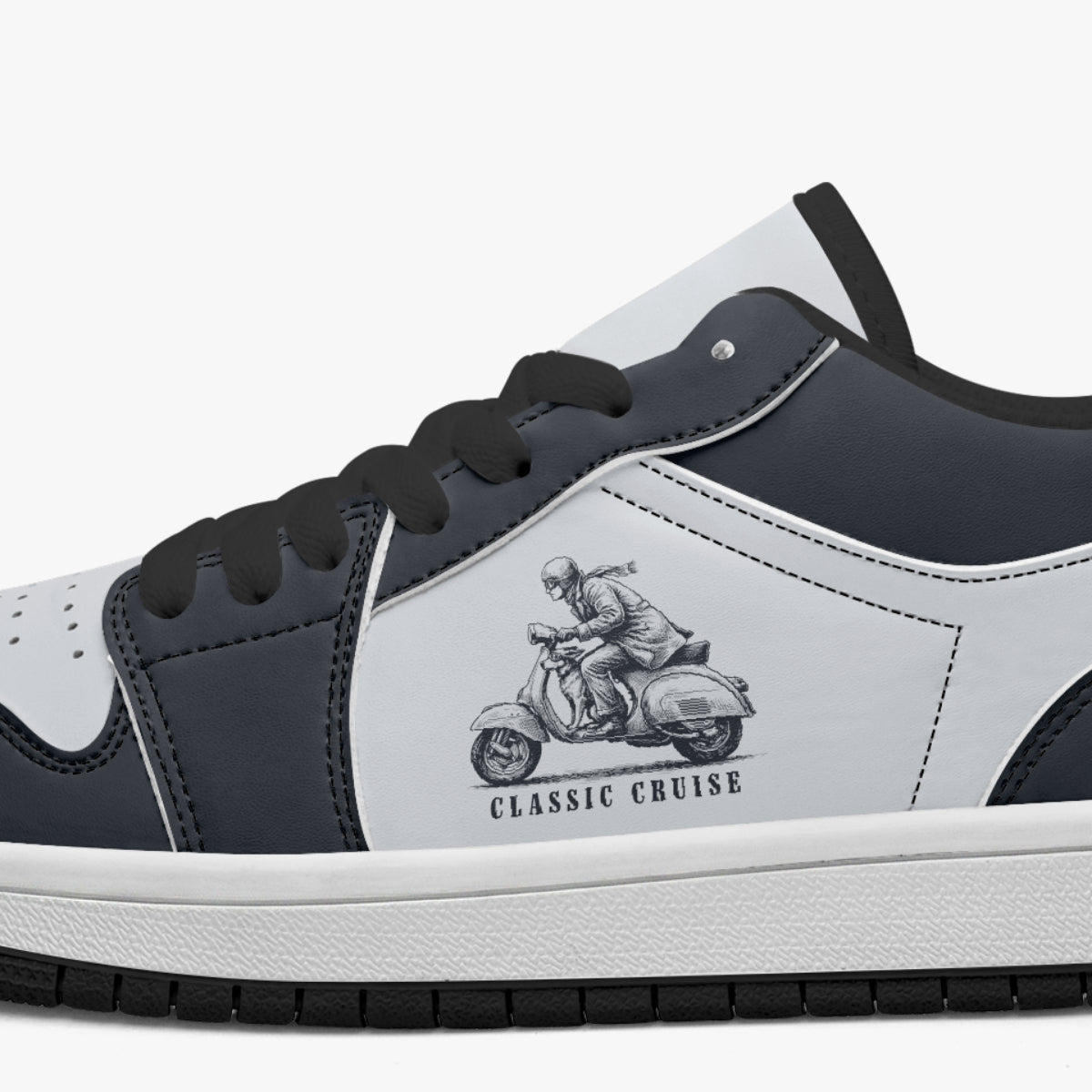 Classic Cruise Vintage Scooter Retro Low Leather Sneakers