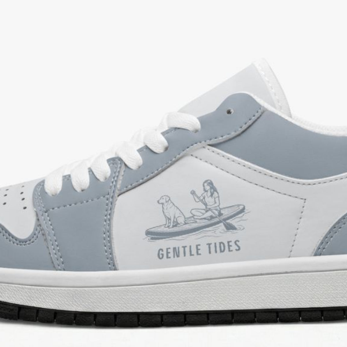Gentle Tides Paddleboard Retro Low Leather Sneakers