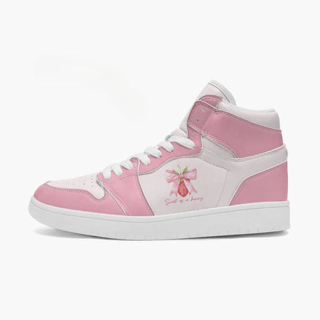 Sweet as a Berry High Top Leather Sneakers