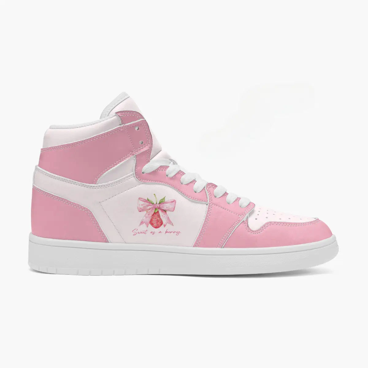 Sweet as a Berry High Top Leather Sneakers