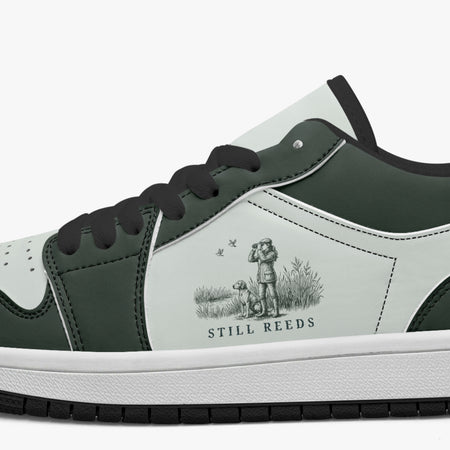 Still Reeds Birdwatching & Dog Retro Low Leather Sneakers