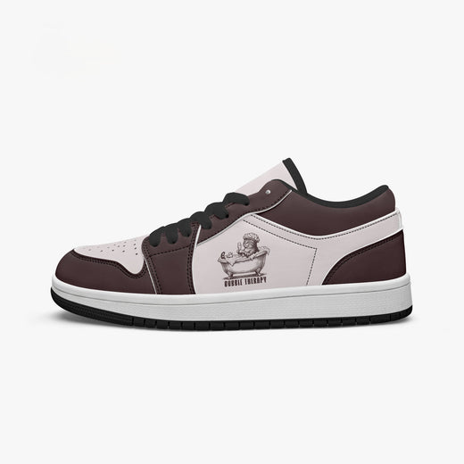 Bubble Therapy Bath Cat Retro Low Leather Sneakers