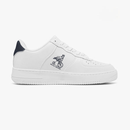 "Special Delivery" Pigeon Bold Sole Leather Sneakers
