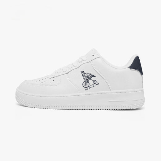 "Special Delivery" Pigeon Bold Sole Leather Sneakers
